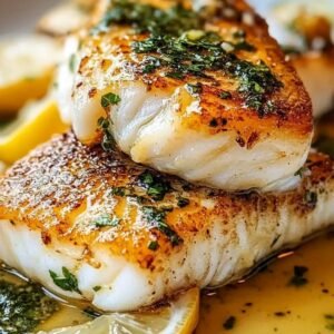 Lemon Butter fish with mashed Potatoes