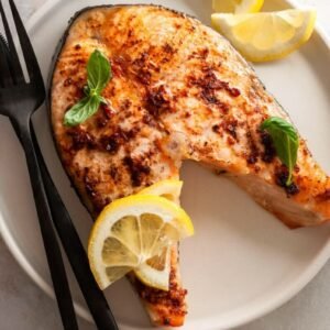 White Salmon(Bay of Bengal)steak with mashed Potatoes