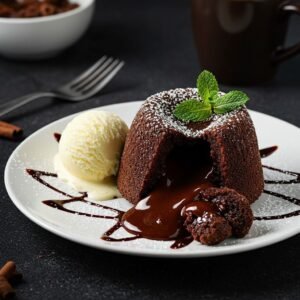 Lava Cake with Ice cream